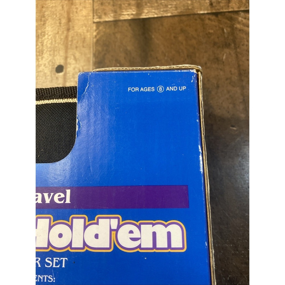 Vtg Excite Travel Texas Hold'Em Poker Set 200 Chips & Travel Case New 90s Y2K - Picture 10 of 16